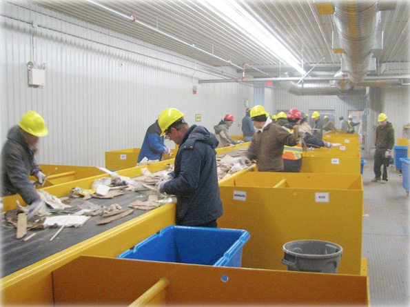 countrywide recycling plant interior
