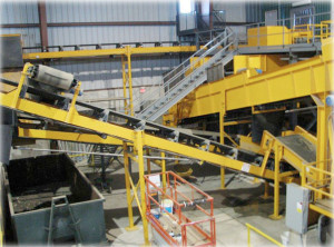 recycling plant indoors